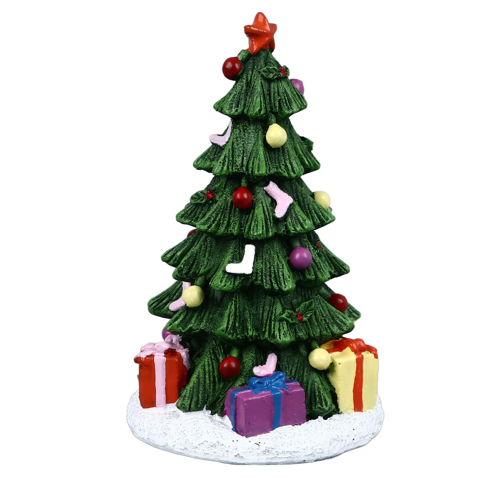 LUCKDANO Exquisite Resin Aquarium Craft Decoration for Christmas Fish Tank Ornament Home Decor (Christmas Tree)