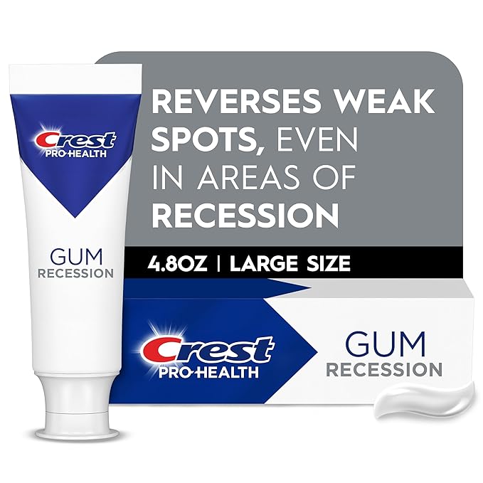 Crest Pro-Health Gum Recession Toothpaste 4.6 oz - Anticavity, Antibacterial Flouride Toothpaste, Clinically Proven, Gum Protection Even in Areas of Recession