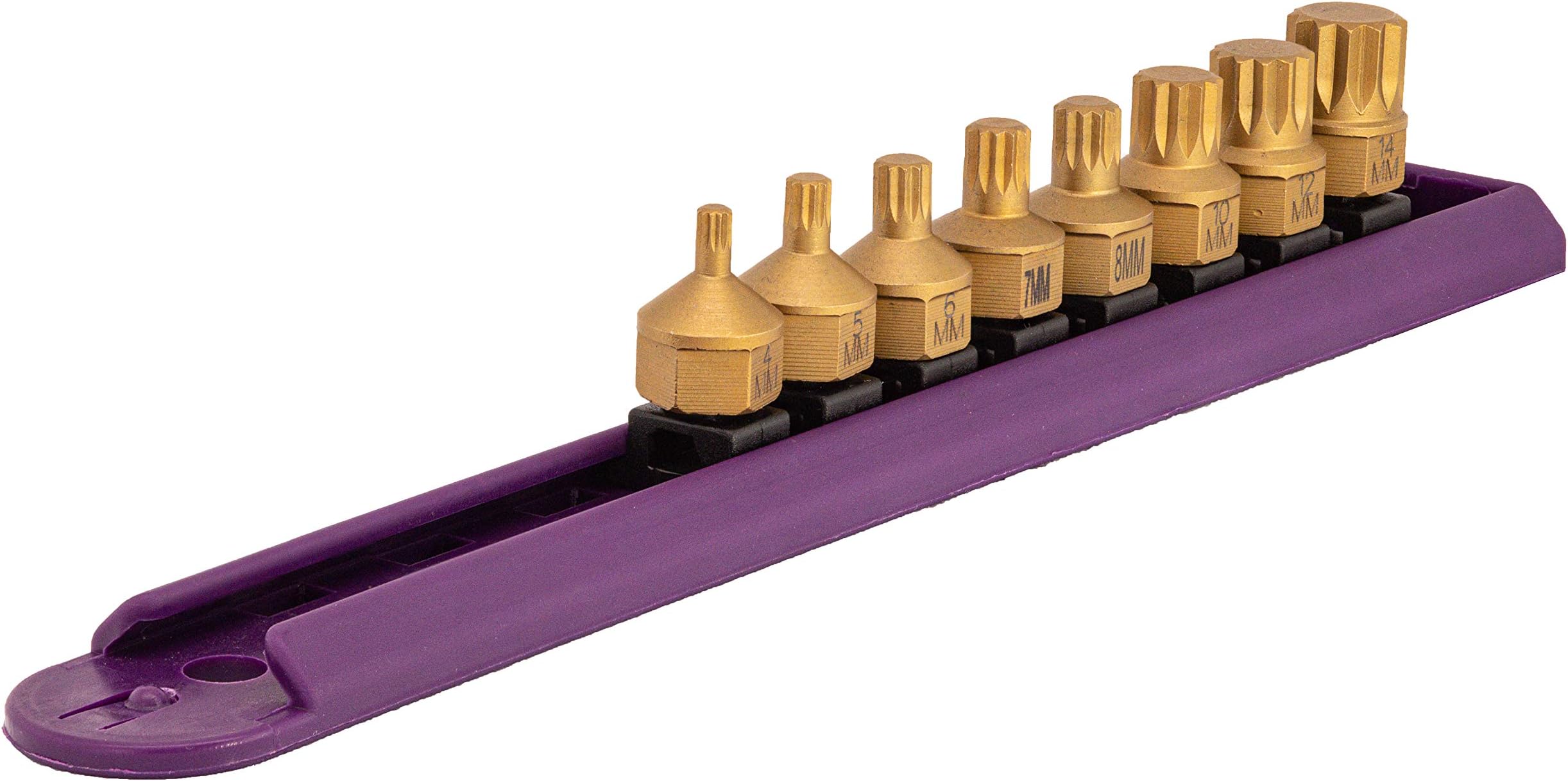 Tools 16006 Low-Profile Dual Drive Set, 8-Piece Triple Square, Titanium-Coated