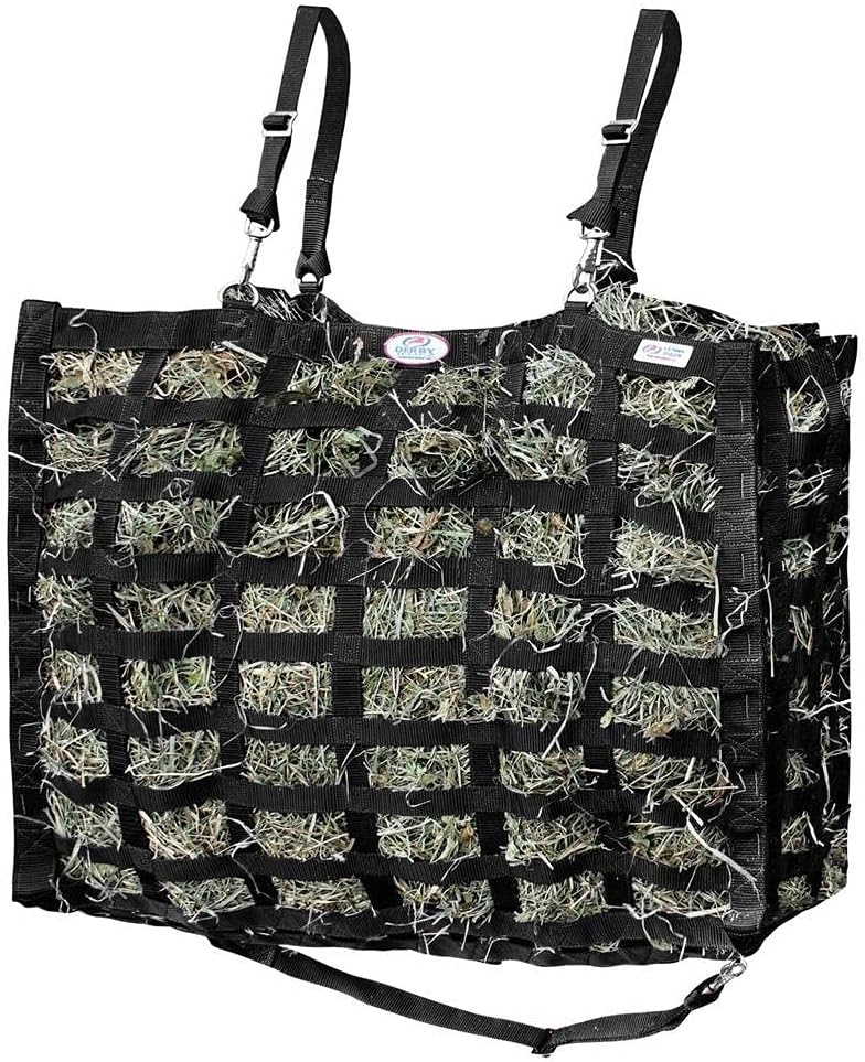 Large Superior Slow Feeder Horse Hay Bag with Super Tough Bottom and 1 Year Warranty
