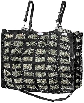 Large Superior Slow Feeder Horse Hay Bag with Super Tough Bottom and