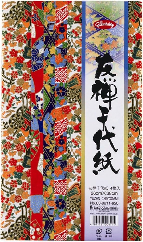 Showa Grim 83-0611 Chiyo Paper, Wrinkle Paper, Yuzen, B4 Size