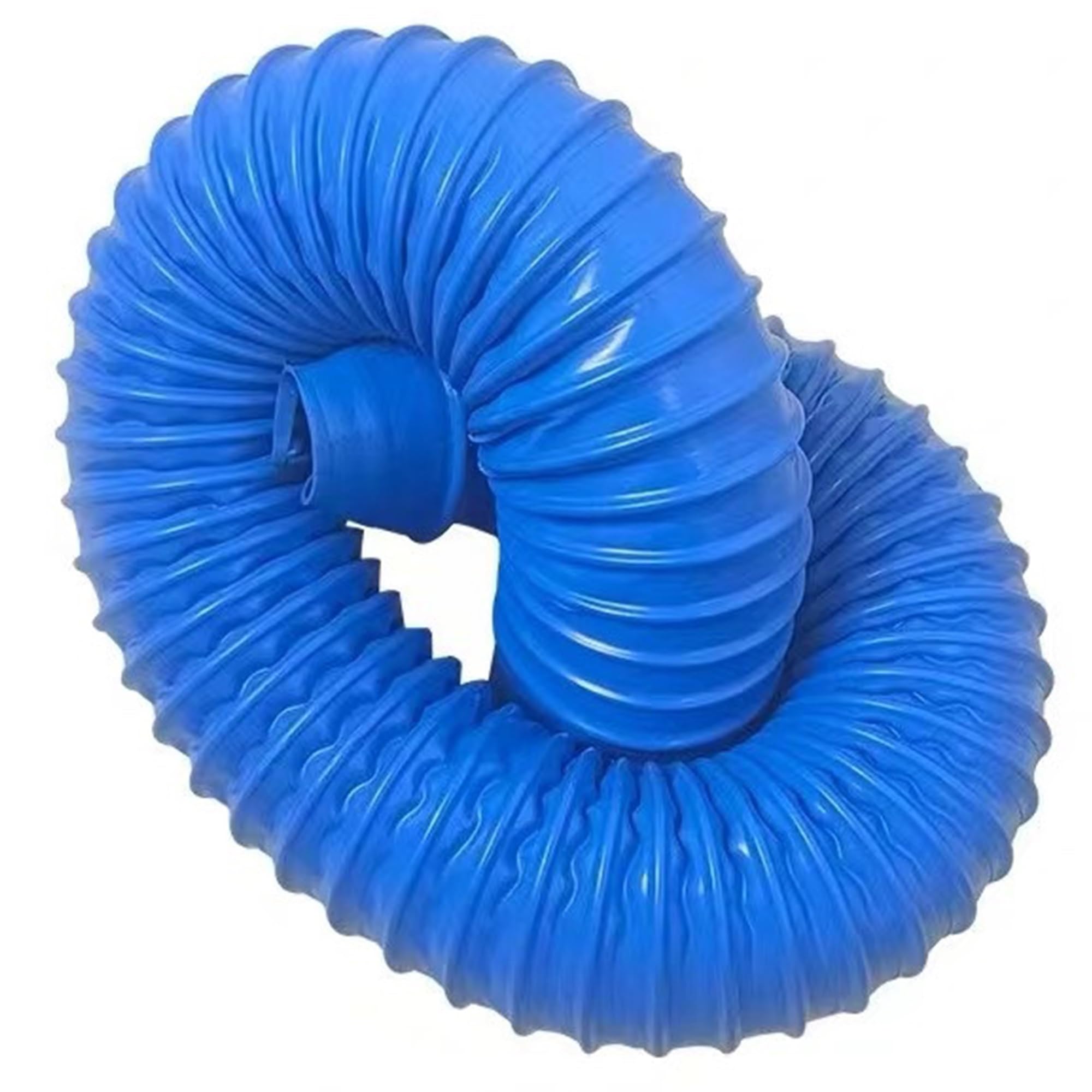 Tuyau De Ventilation en Caoutchouc PVC Bleu, Conduit d'air pour Sèche-Linge/Aspirateur, Descente d'eau Pluviale pour Terrasse, Patio Ou Jardin Extérieur (3,28 Pi, 30 À 300 Mm) (100