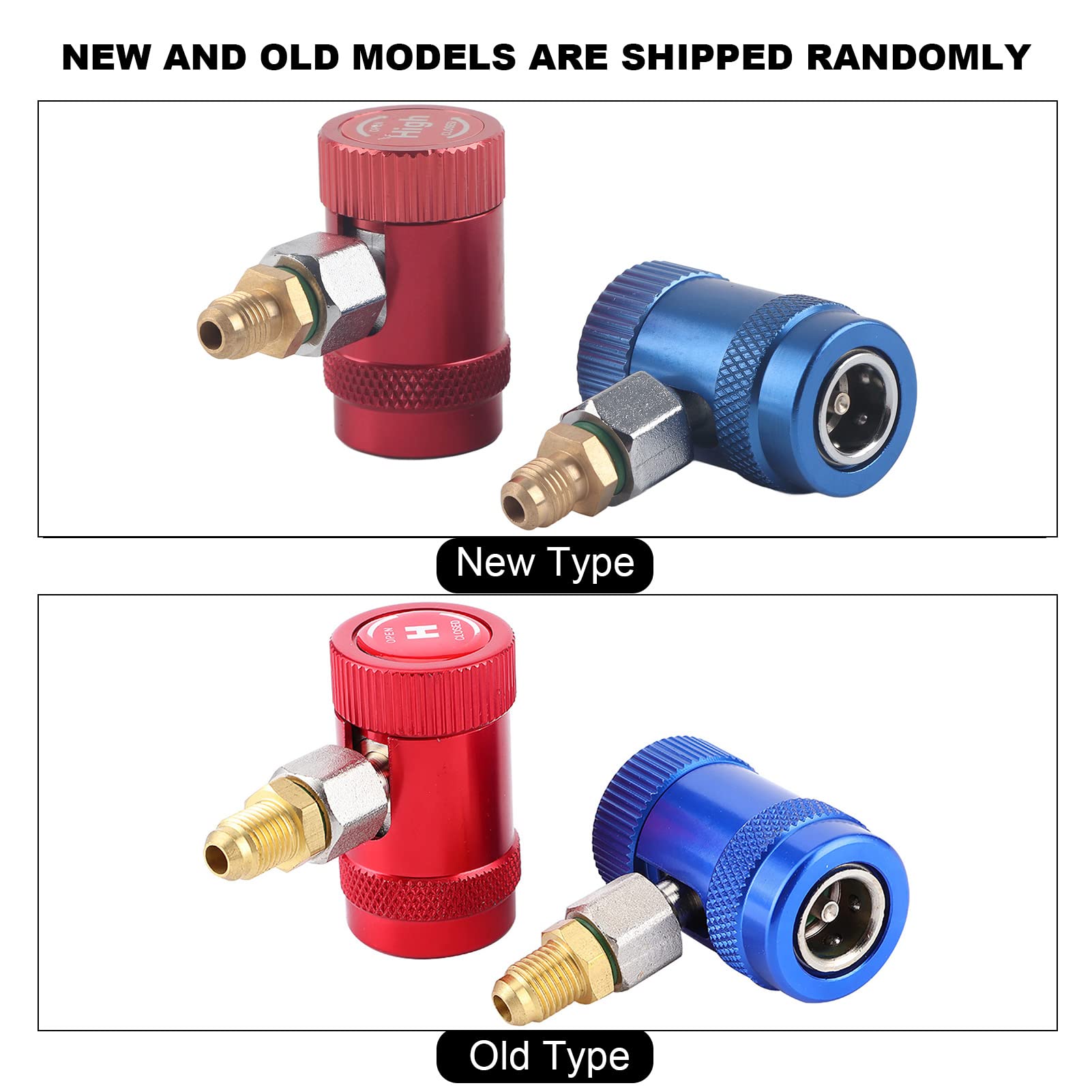 Adapter R1234Yf Profesjonalne Szybkozłącza Adapter Portu Serwisowego Klimatyzatora Pasuje do Czynników Chłodniczych R1234Yf Adapter R1234Yf do R134A Szybkozłącza