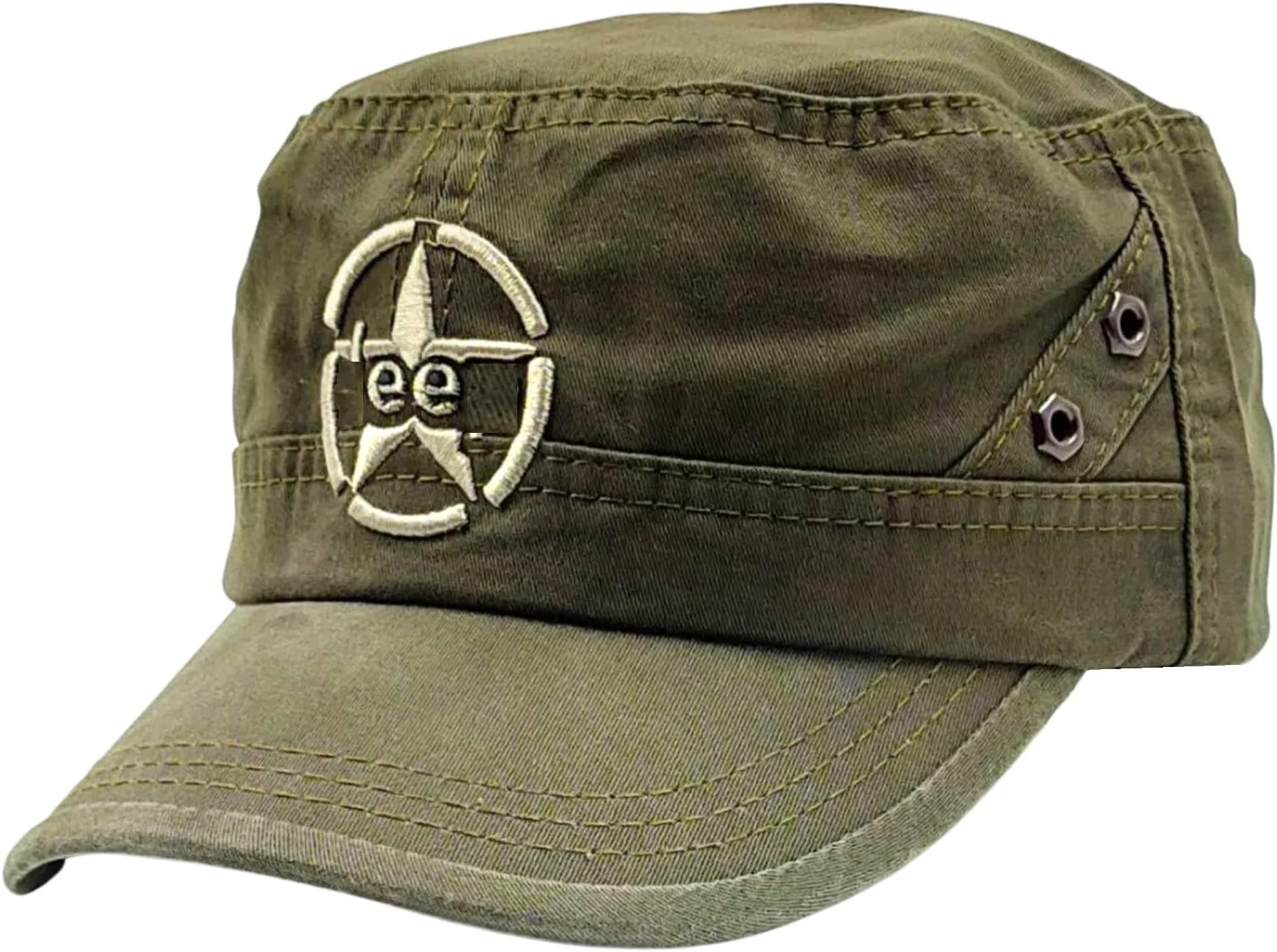 ZachariasMen's Cotton Solid Baseball Army Military Cap (X-Large_Green-02) (Pack of 1) sjp-01