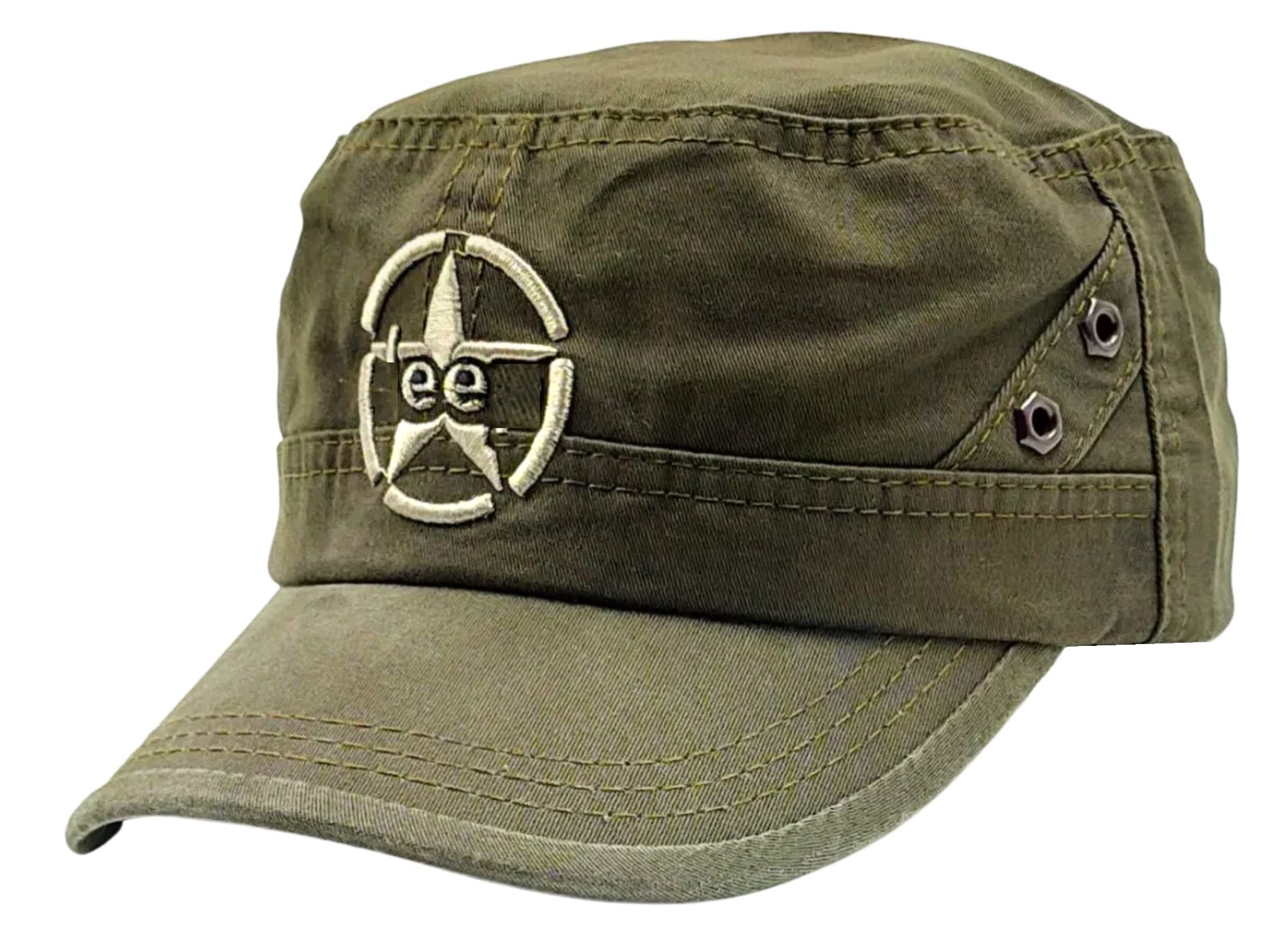 ZachariasMen's Cotton Solid Baseball Army Military Cap (X-Large_Green-02) (Pack of 1) sjp-01