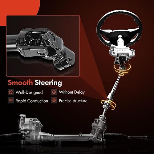 Miniatura 6 de A-Premium Eje de dirección intermedio para columna de dirección compatible con Chevrolet Equinox 2005-2006, Pontiac Torrent 2006-2006, Saturn Vue