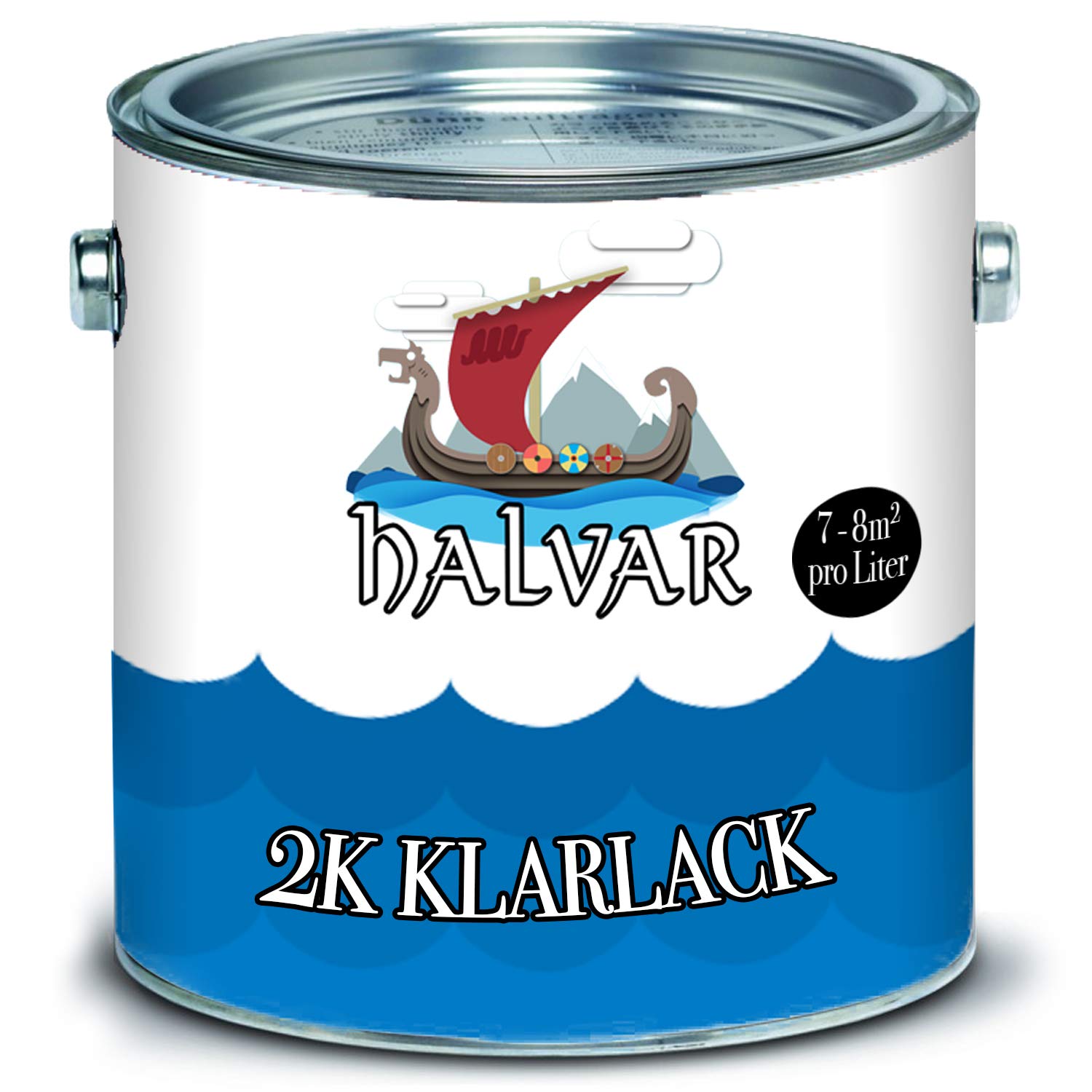 Halvar skandinavischer 2-K Klarlack mit Härter im SET glänzend transparent 5:1 (10 L)
