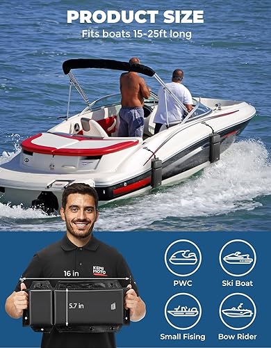 Miniatura 6 de KEMIMOTO Parachoques de barco para acoplamiento, guardabarros de muelle marino para borde recto o esquina, accesorios de montaje incluidos, paquete
