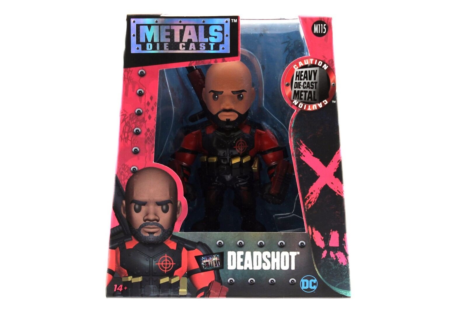 Jada Metals Diecast 4" Suicide Squad Unmask Deadshot M115