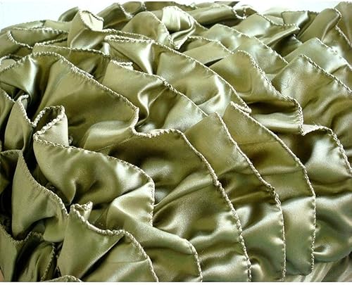 Miniatura 3 de The HomeCentric Funda de almohada decorativa, fundas de almohada decorativas verde oliva de 16 x 16 pulgadas (15.7 x 15.7 in), almohadas de satén