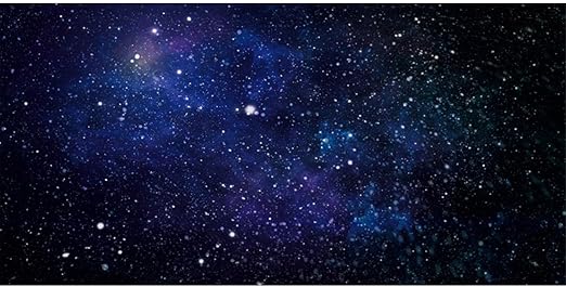 AWERT 30x12 inches Galaxy Aquarium Background Blue Starry Sky Universe Space Fish Tank Background Nebula Stars Terrarium Background