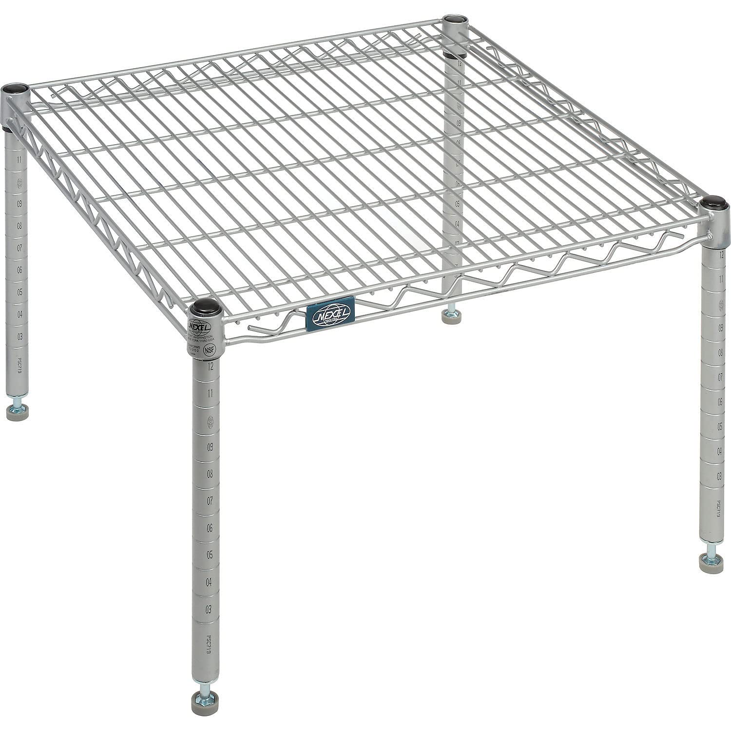Nexelate Silver Epoxy Wire Dunnage Rack – Wire, Silver, Model P2424EP