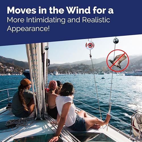 Miniatura 7 de Bird-X Scare-Eye - Globos de ojos depredadores repelentes de pájaros paquete de 3