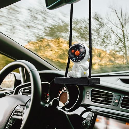Miniatura 6 de Colgante de coche con forma de astronauta oscilante, colgante interior del automóvil, colgante creativo de astronauta para coche, accesorios