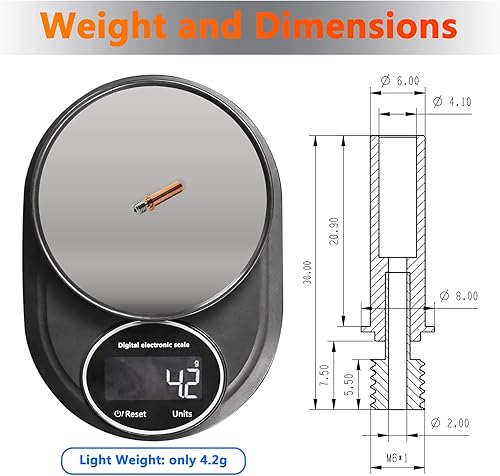 Miniatura 7 de Yunbotong CR-6 SE Bimetálico Heatbreak actualización de aleación de titanio con rotura de calor  chapado en cobre Bi Metal Gargantas para Creality