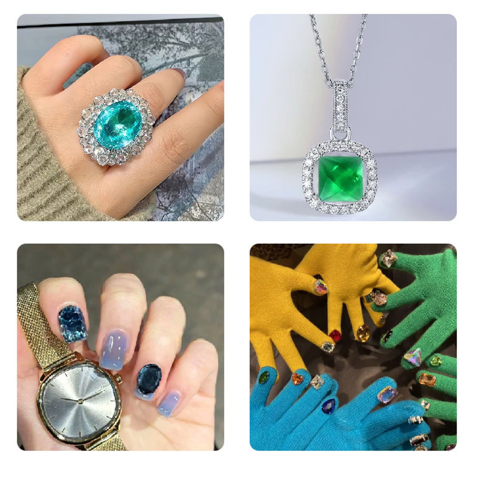 4 Herz-Silikonformen Mit Loch – Glänzend, Für Schmuck, Backen, DIY