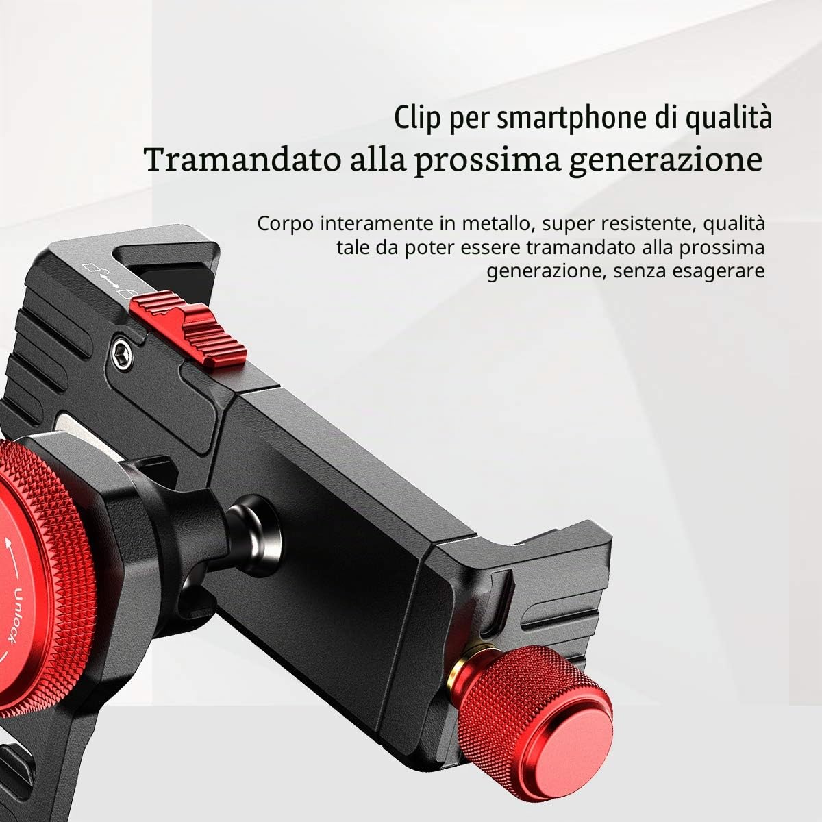 ULANZI ST-14 - Supporto per treppiede per telefono cellulare, adattatore in alluminio con scarpa fredda, supporto per telefono cellulare a 360°, morsetto per iPhone 13, 12, 11 Max Pro, iPhone X, XR,