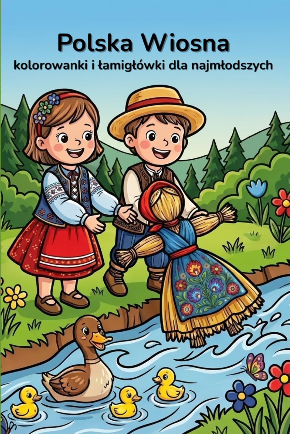 Polska Wiosna: kolorowanki i łamigłówki dla najmłodszych
