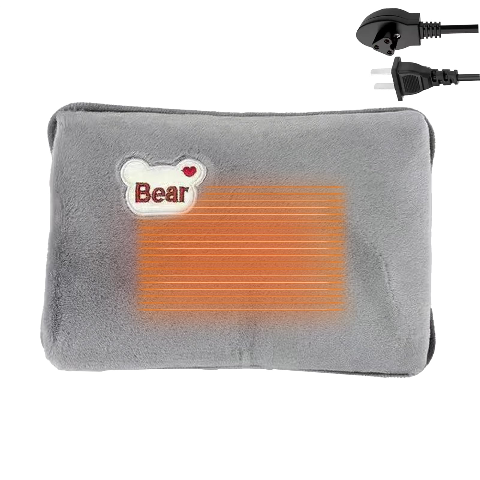 Bolsa de Agua Caliente Eléctrica - Calentador De Manos Eléctrico A Prueba De Fugas | Botella De Agua Caliente Con Funda De Peluche - Para Músculos Cuello Hombros Piernas Cintura Vientre Cuerpo