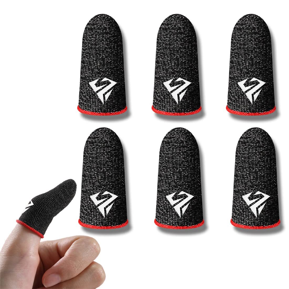 Manchons Doigts Gaming ZKGYUS 6PCS - Anti-Transpiration, Sensibilité Écran Tactile - Pour PUBG Mobile IOS/Android