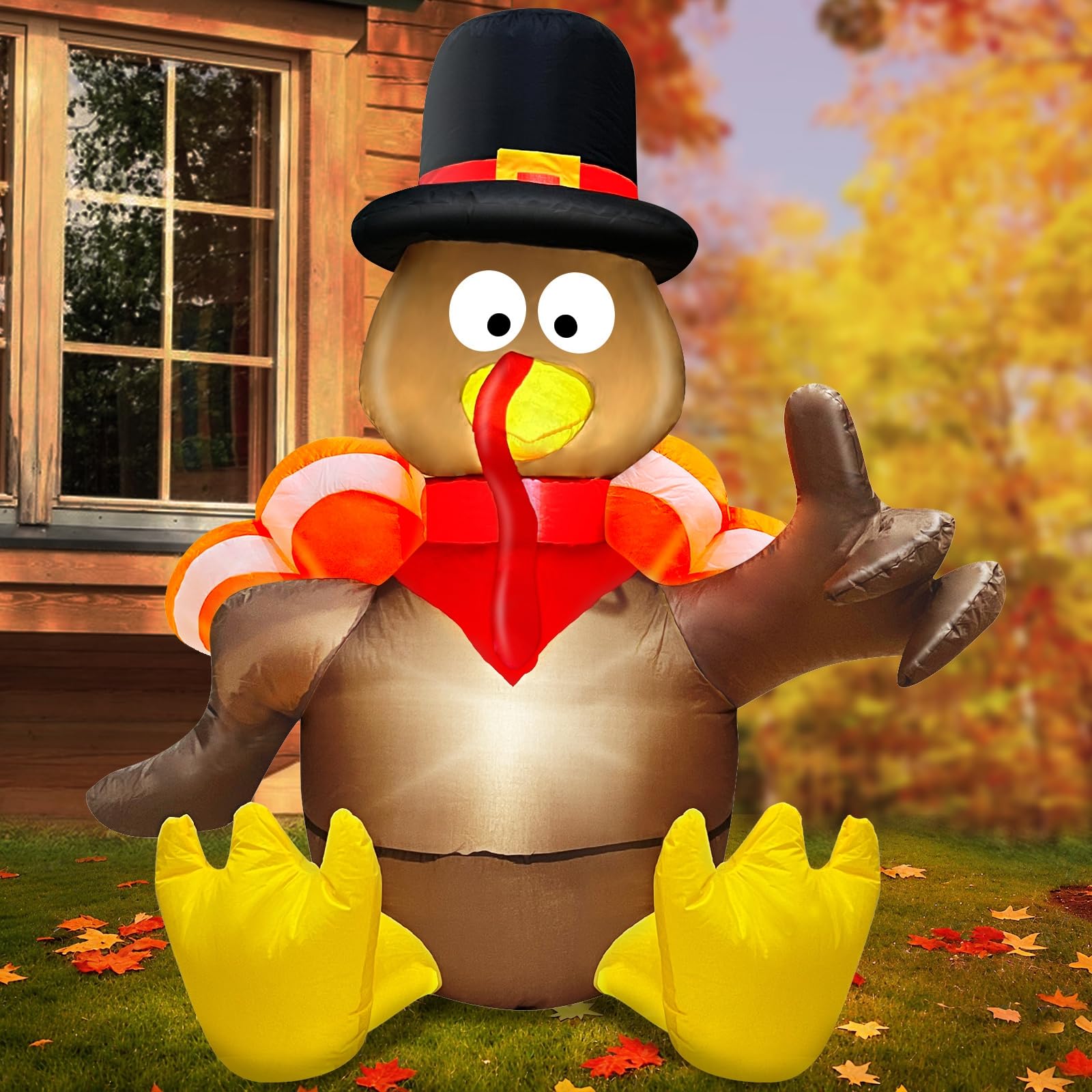 Snapklik.com : 3.5 Ft Thanksgiving Outdoor Decorations Inflatables