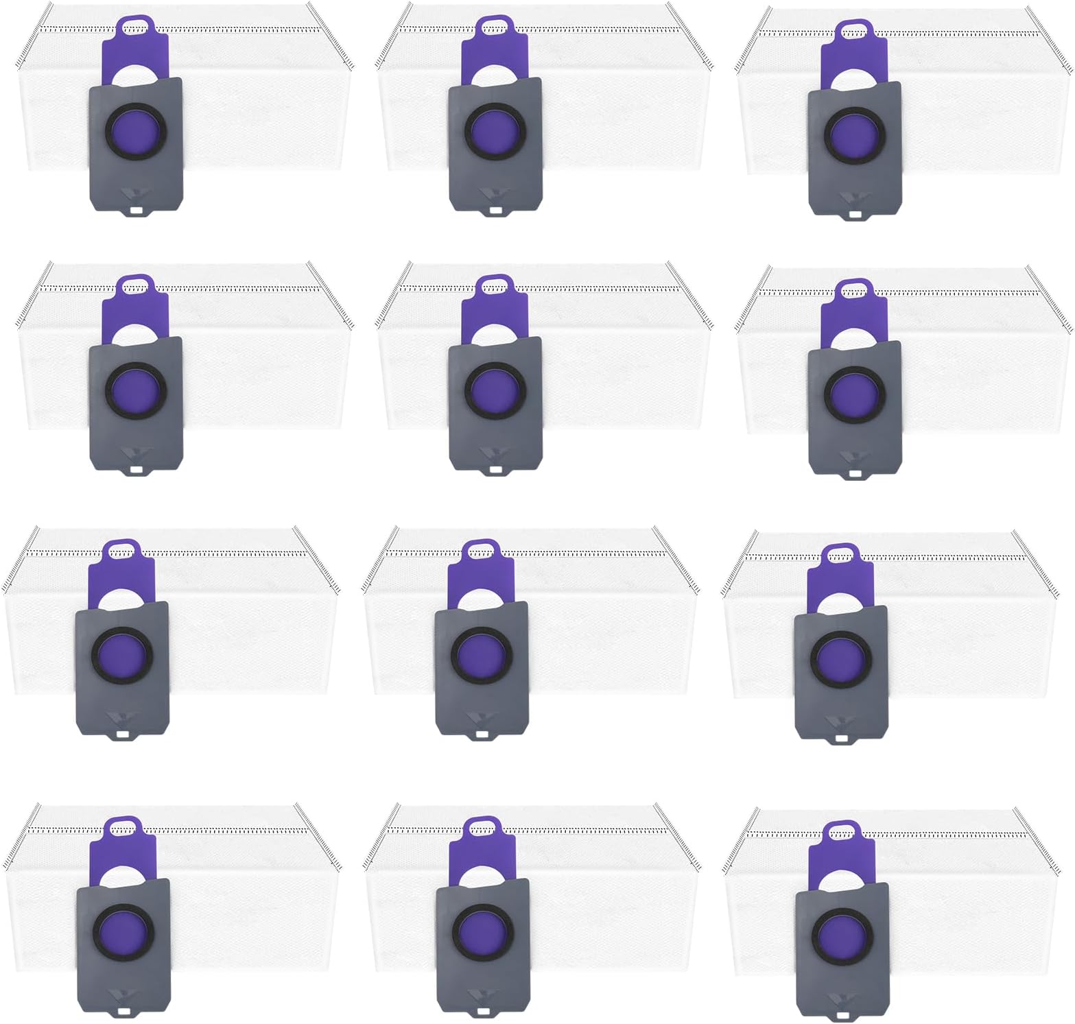 Chuancheng 12 Pack Vacuum Bags Replacement Parts for Narwal Freo Z Ultra Super Vacuum Cleaner, Dust Bag Collecting Bags Accessory Set