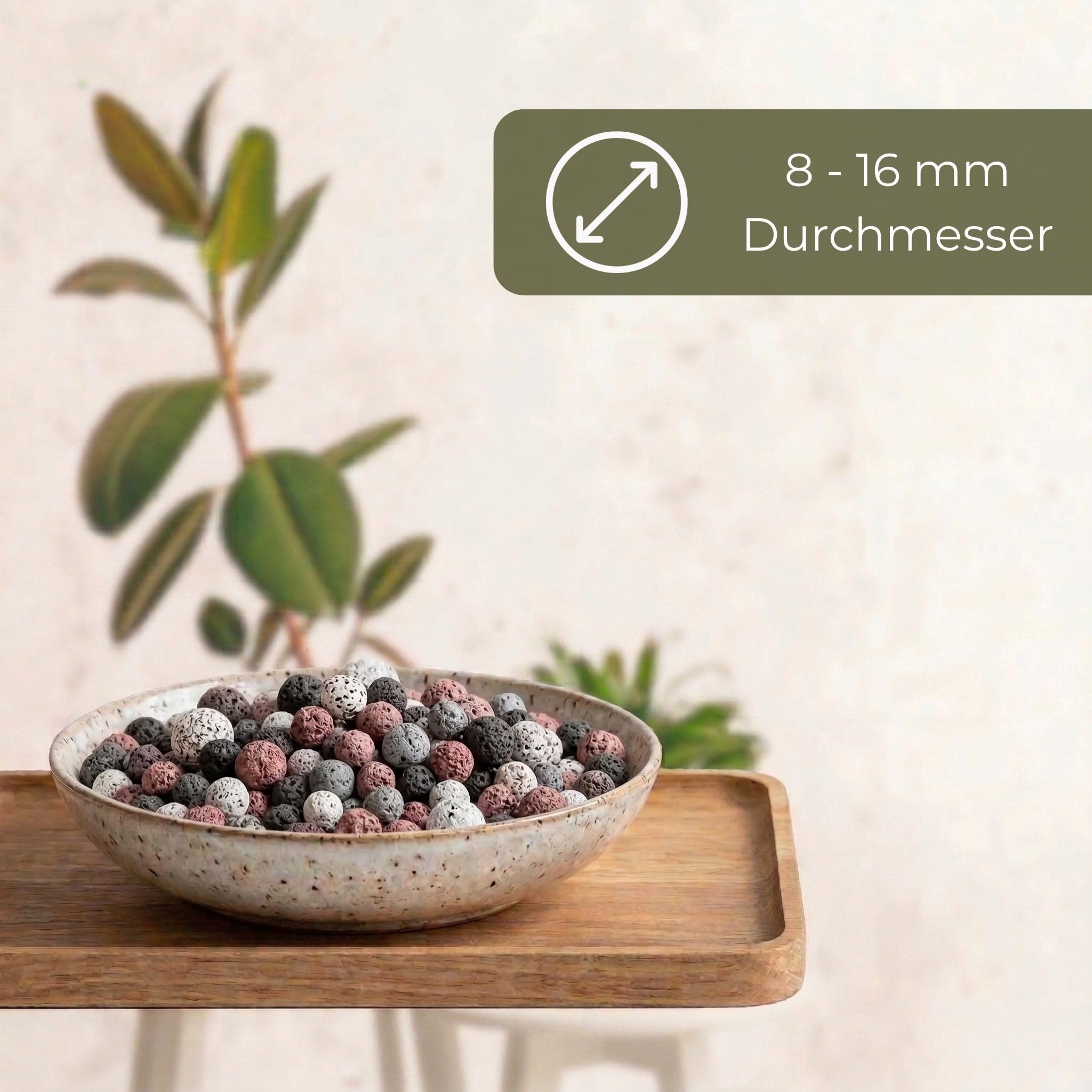 Blähton Indoor Pflanzgranulat 20 Liter braun - farbiges Zimmerpflanzen Ton-Granulat Pflanzsubstrat
