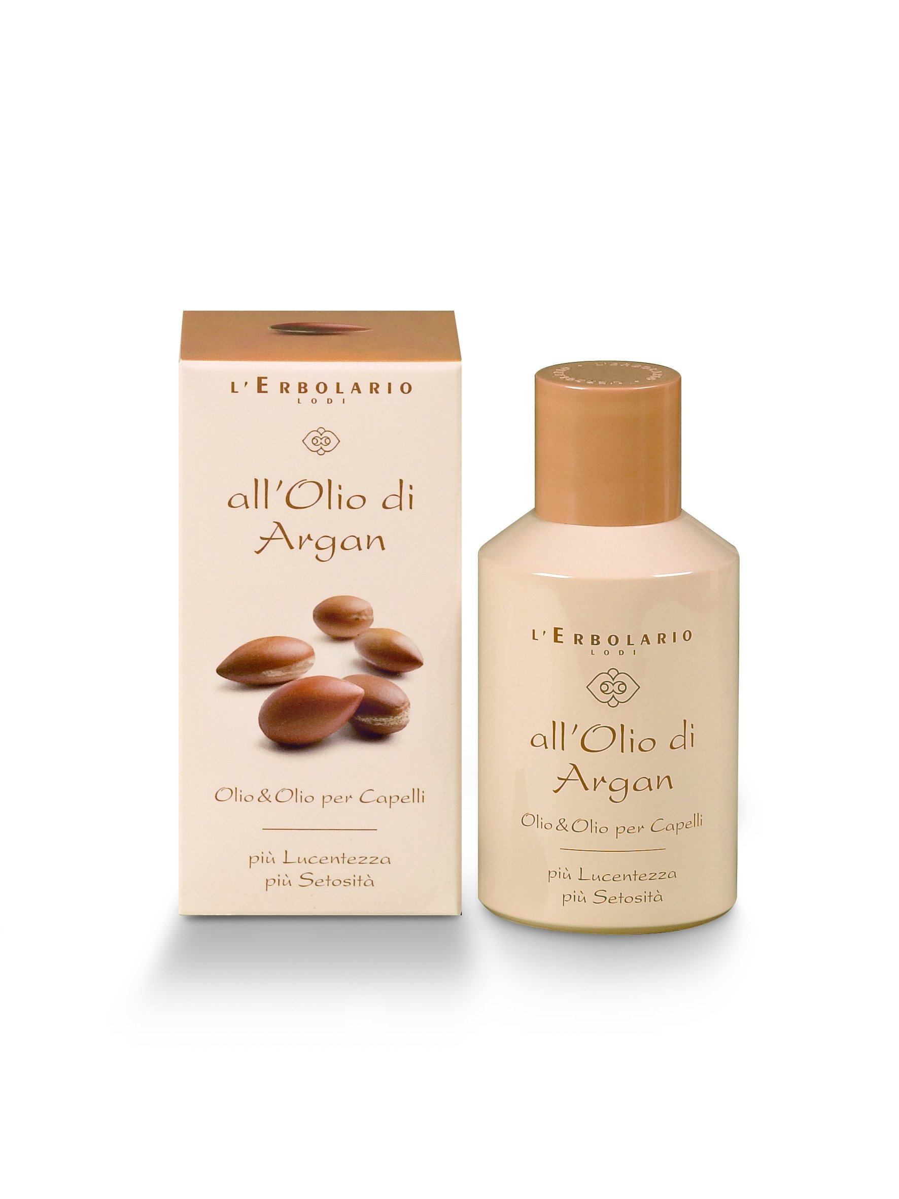 L'Erbolario Argan Oil for Hair - Deeply Conditioning Hair Oil for Frizz Control - Nourishes and Adds Shine - Enhances Softness and Silkiness - 3.3 oz