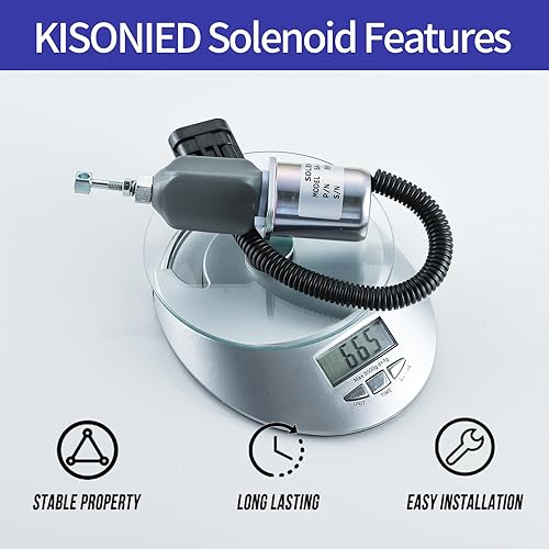 Miniatura 6 de 3931570 Solenoide de apagado de combustible 3923201 SA-4981-12 3800723 5016244AA 5016244AB para Dodge RAM 2500 3500 con 5.9L Cummins Diesel