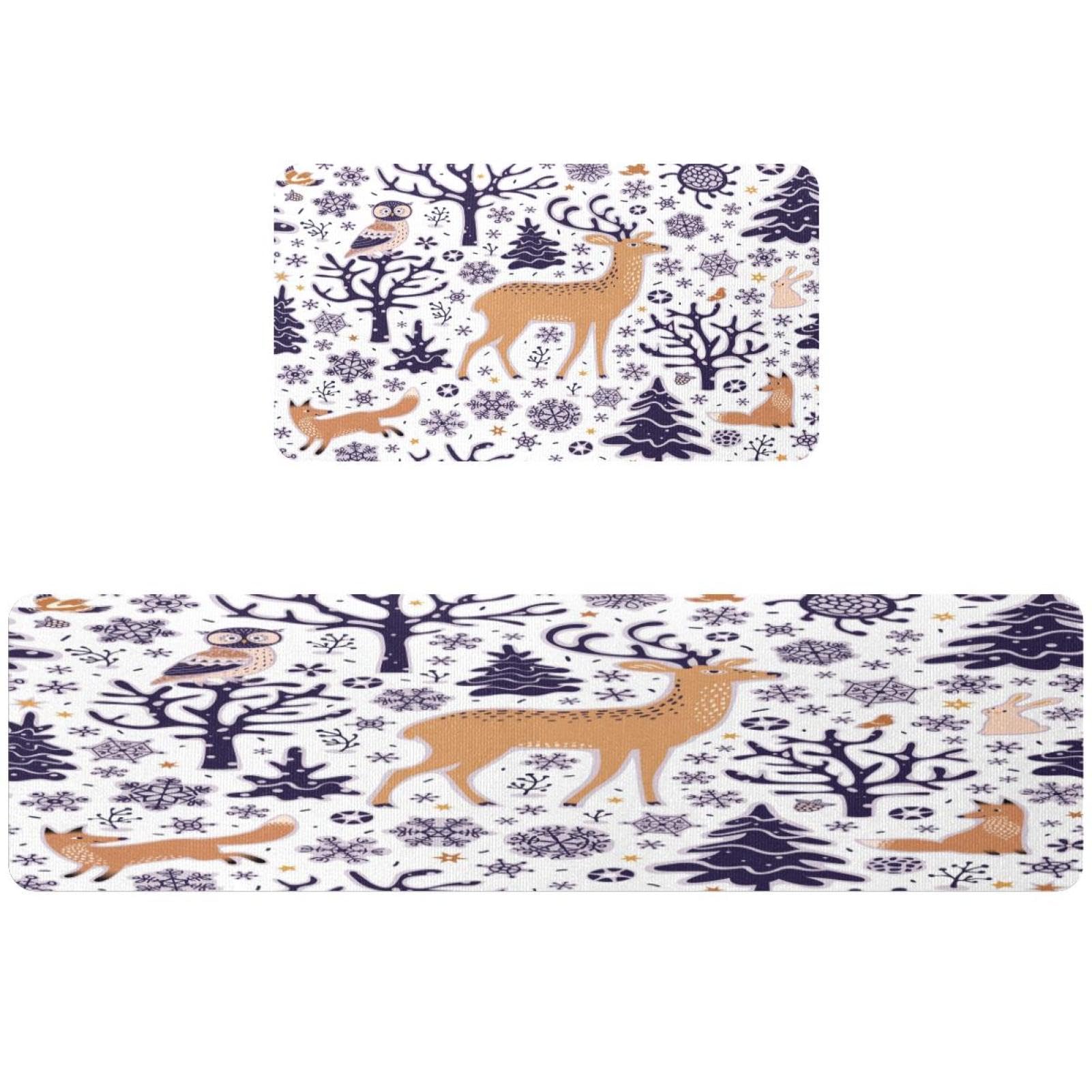 Alfombras lavables VAPOKF para cocina absorbentes y alfombrilla pasillo diseño zorro