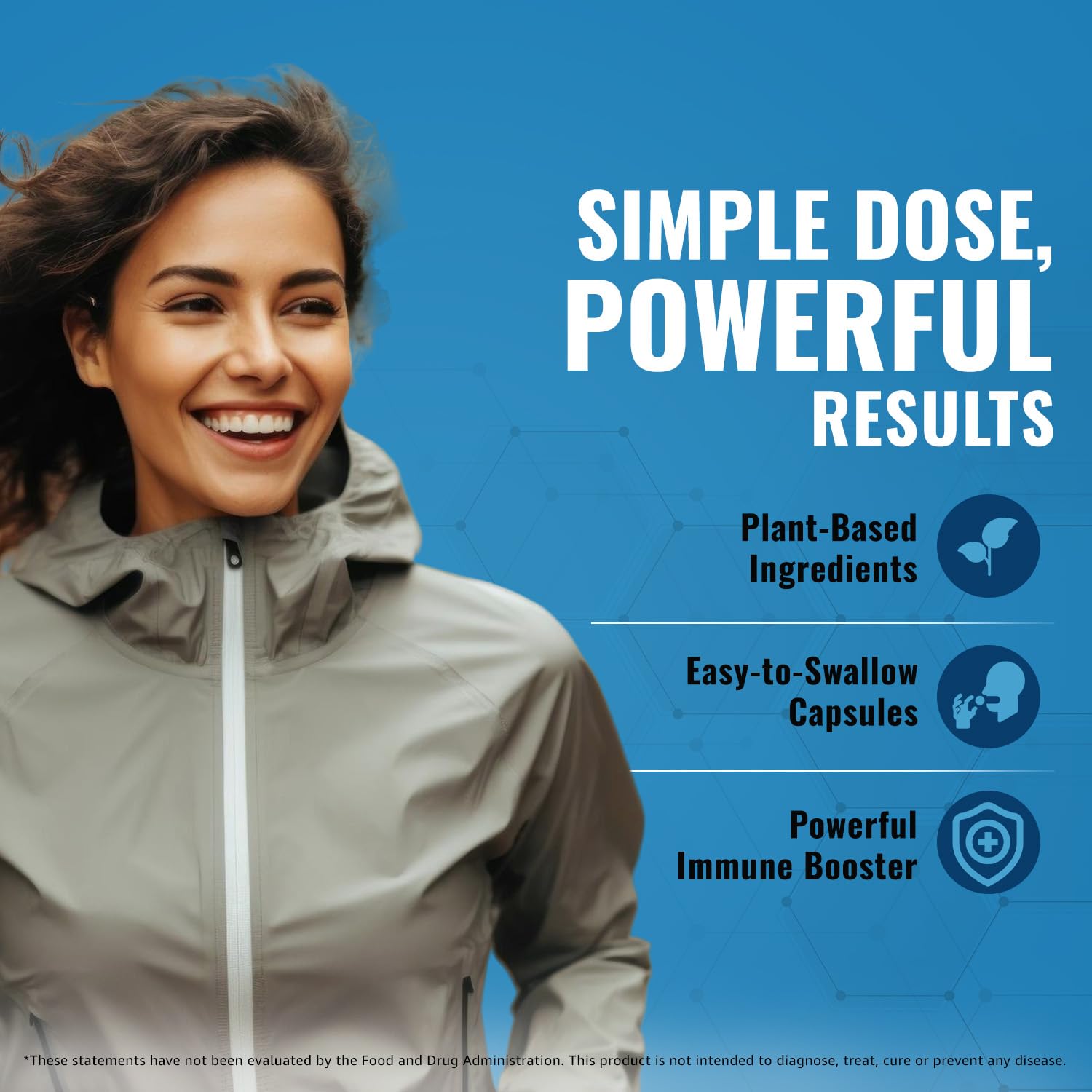10-In-1 Immune Support Supplement: Immune Boosters for Adults & Kids Daily Immunity Defense with Key Immune System Vitamins Zinc, Vitamin C and D, Plus Elderberry, Quercetin, Echinacea & More, 60 Caps — Amazon image 4