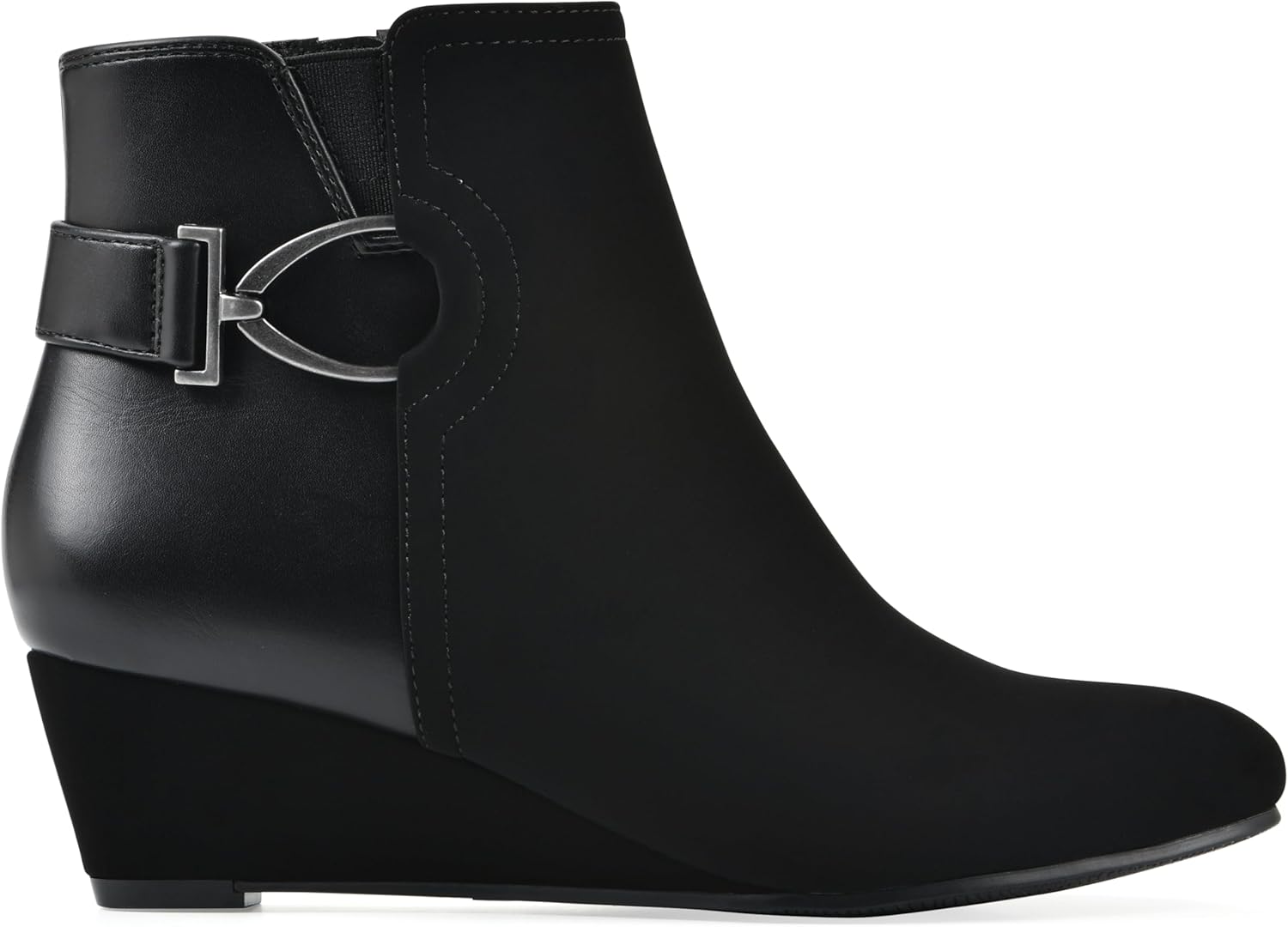 White Mountain Women's Chaise Wedge Ankle Bootie