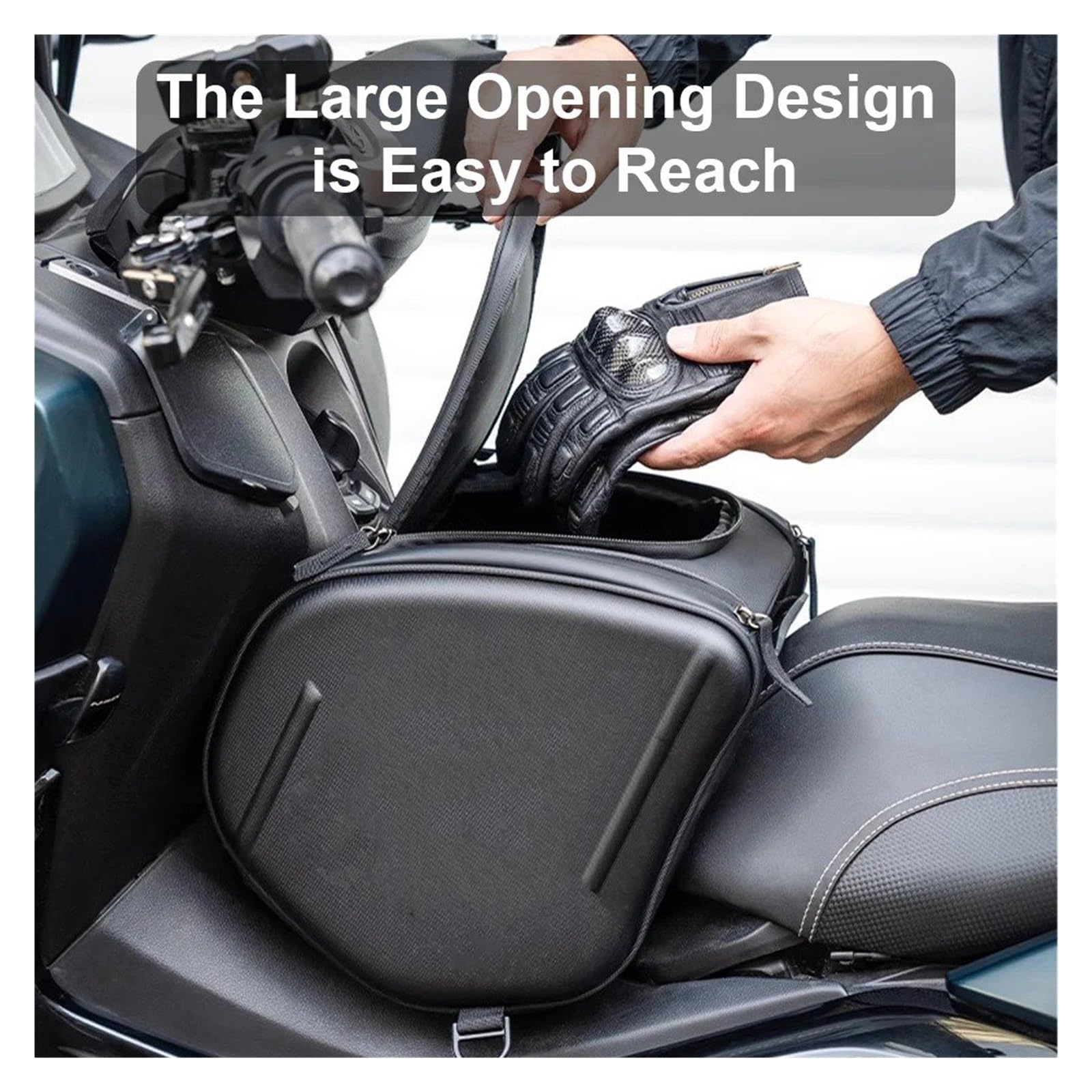 Motociclo Borse Serbatoio Per Suzuki Per AN Per Burgman Per Skywave Skyw Borsa Da Tunnel Per Scooter Borsa Da Sella Per Serbatoio Carburante Con Guscio Rigido In EVA Moto Selle Bagagli