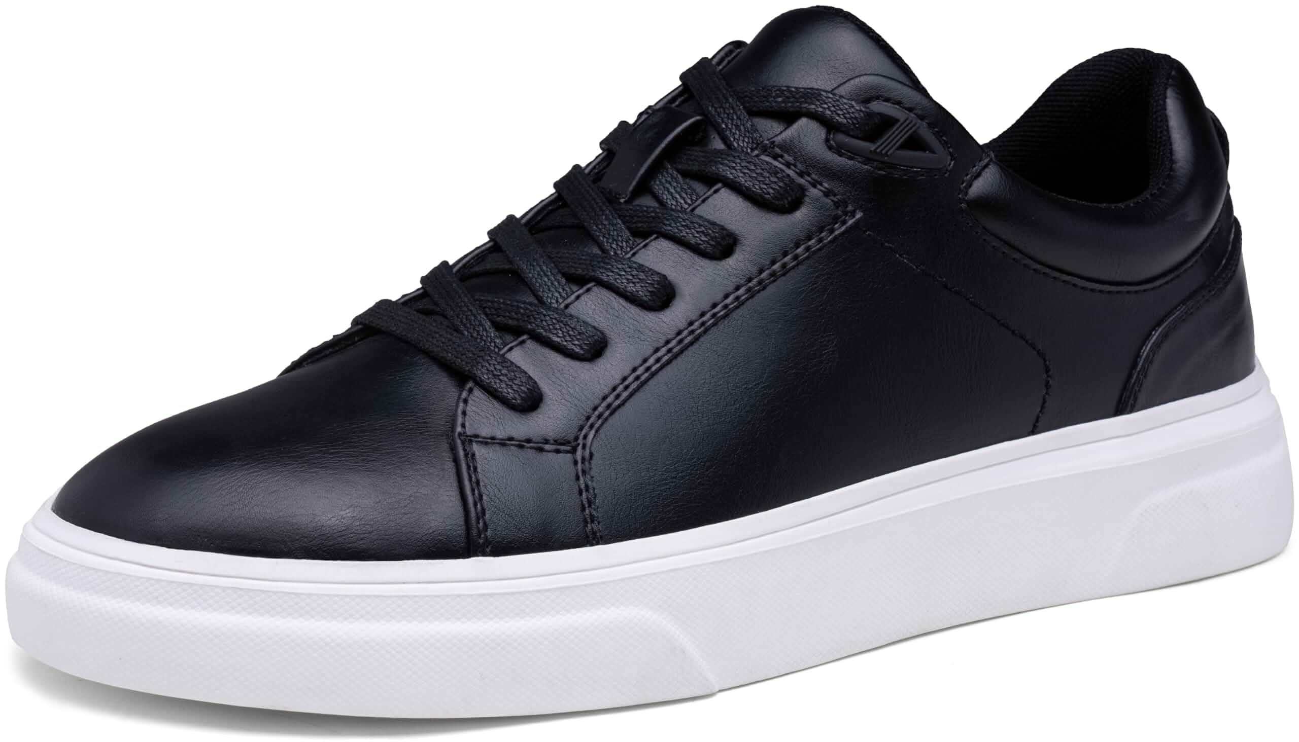 Vostey Men's Casual Shoes Fashion Dress Business Sneakers Breathable Comfortable Pu Lace Up Lightweight Walking Skate Shoes For Casual And Business