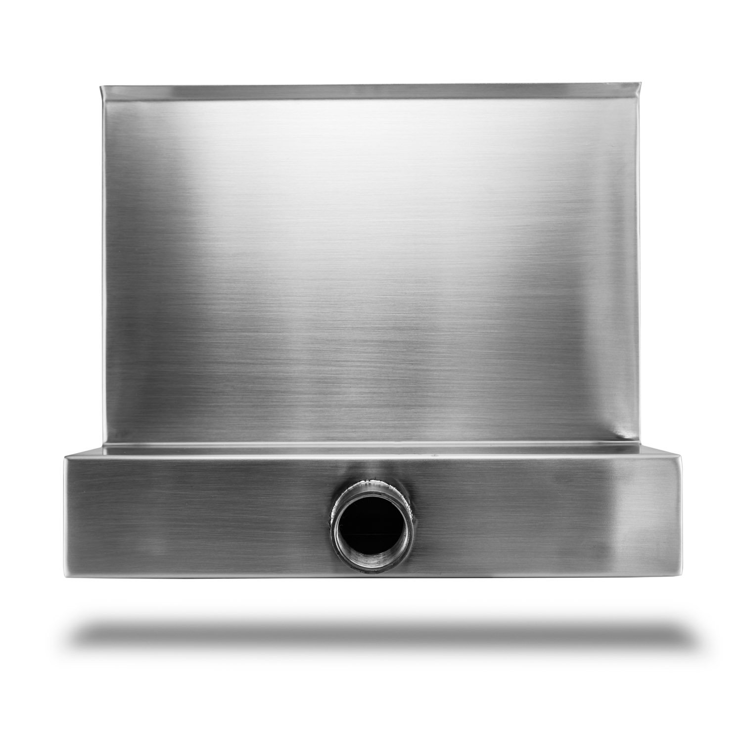 CLGarden Edelstahl Wasserfall Element 30cm Einsatz für Garten Teich Gabione Wand Mauer Pool Bachlauf