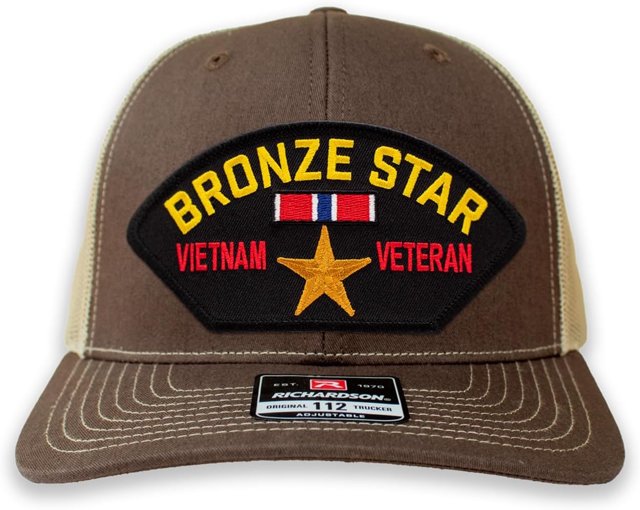 Bronze Star - Vietnam Veteran Embroidered Patch Ball Cap or Trucker Hat