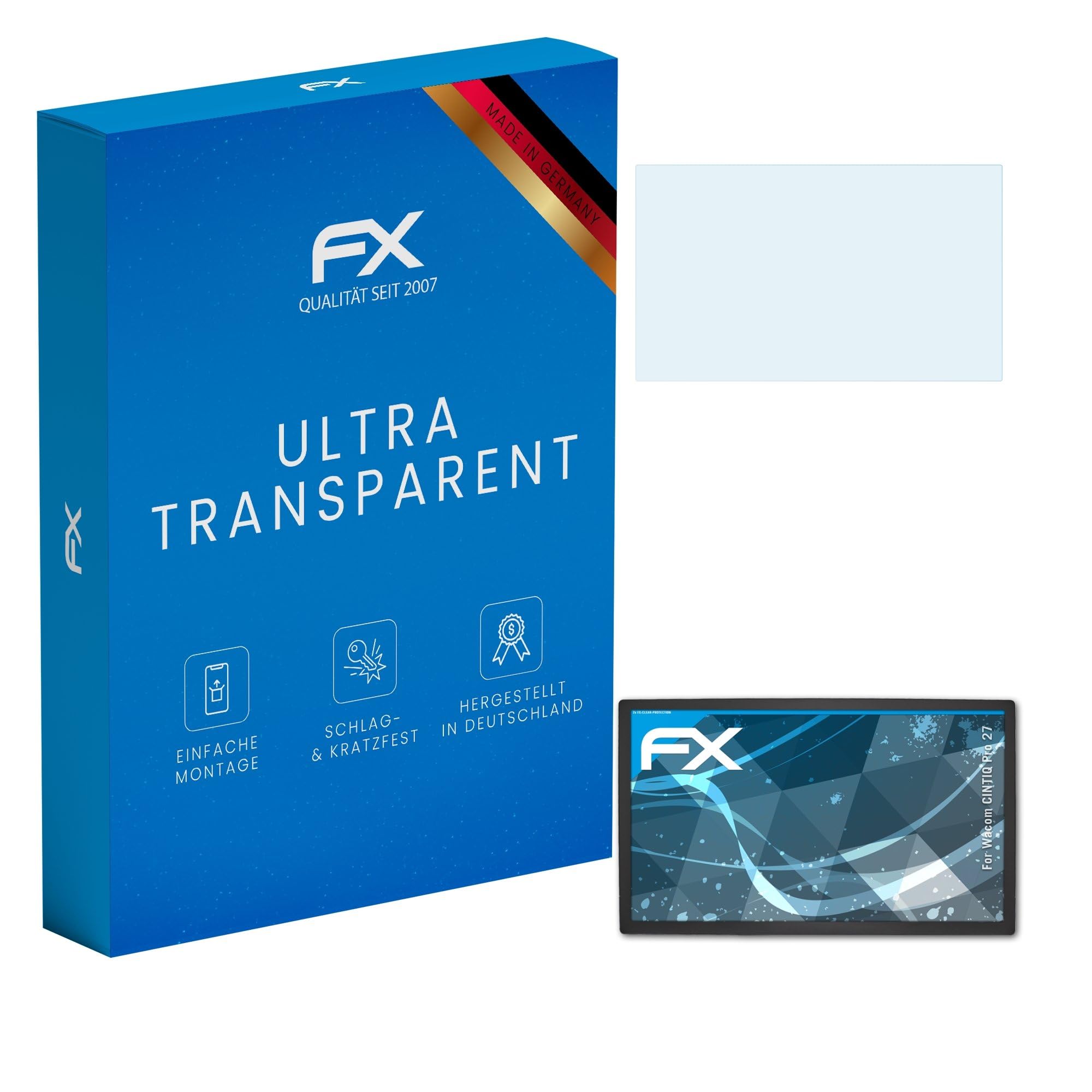 atFoliX Screen Protection Film compatible with Wacom CINTIQ Pro 27 Screen Protector, ultra-clear FX Protective Film (2X)