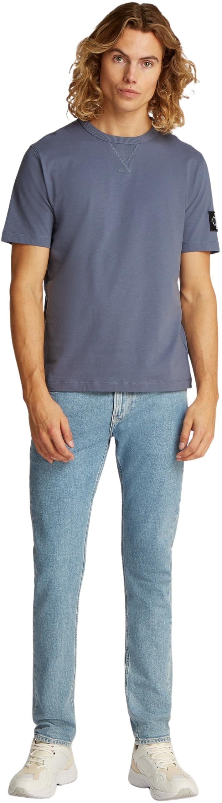 Calvin Klein Top in Maglia a Maniche Corte Uomo