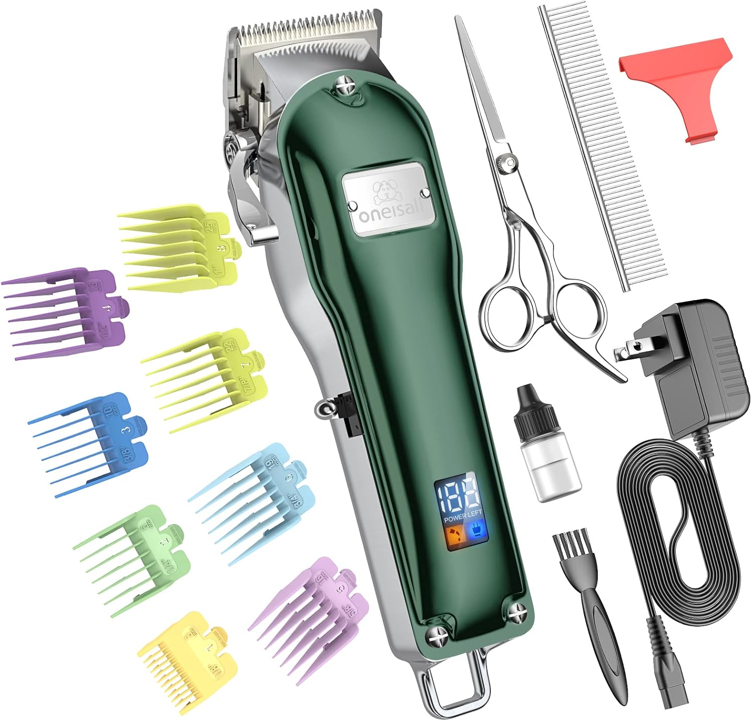 oneisall Dog Clippers for Grooming Professional Cordless