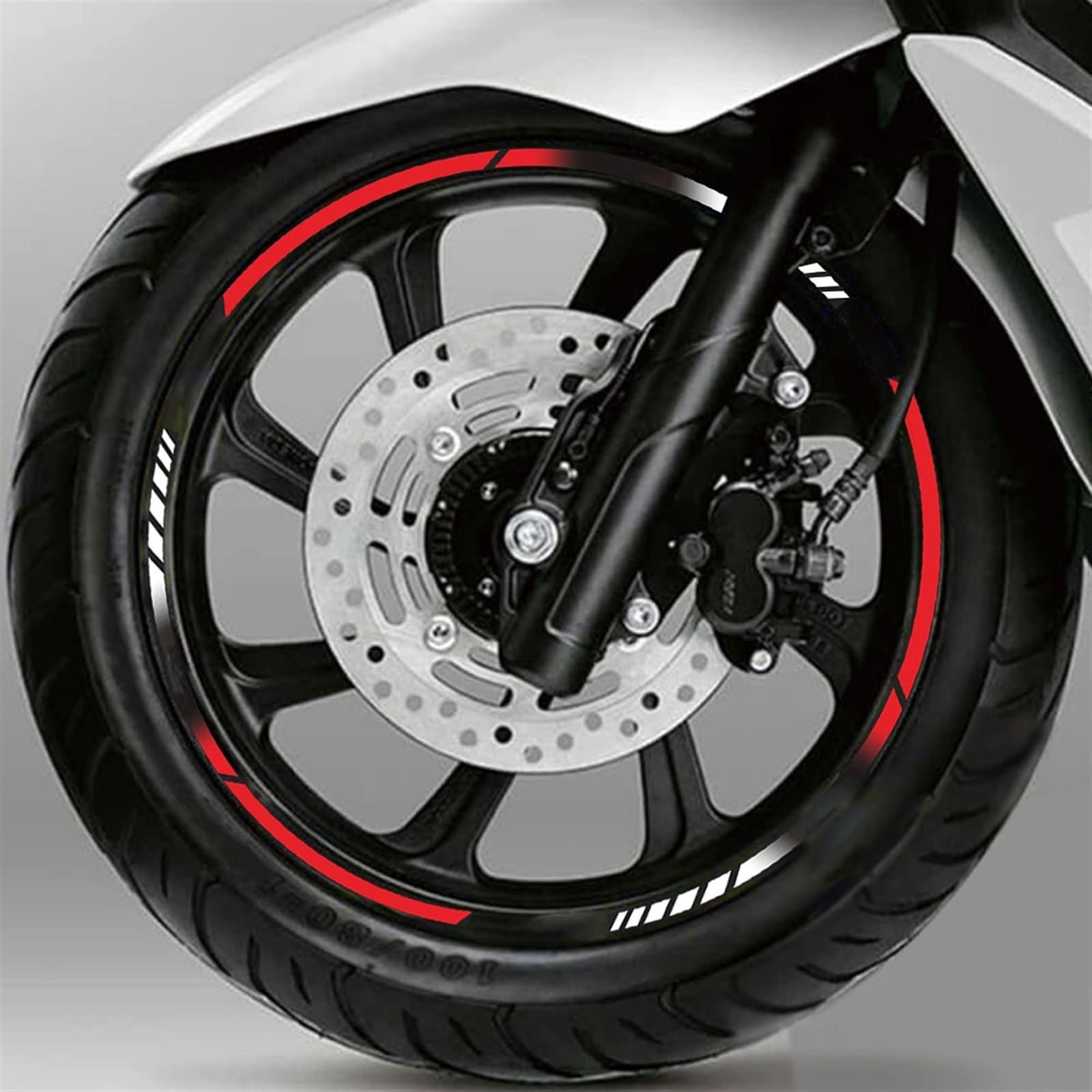 Pegatina para Motocicleta, Rueda, Calcomanía De Moda, Rueda, Pegatina Decorativa Reflectante, Película De Rayas para Neumáticos para Kawasaki ZR-7 ZR7 Calcomanías Llantas (Color : 3)