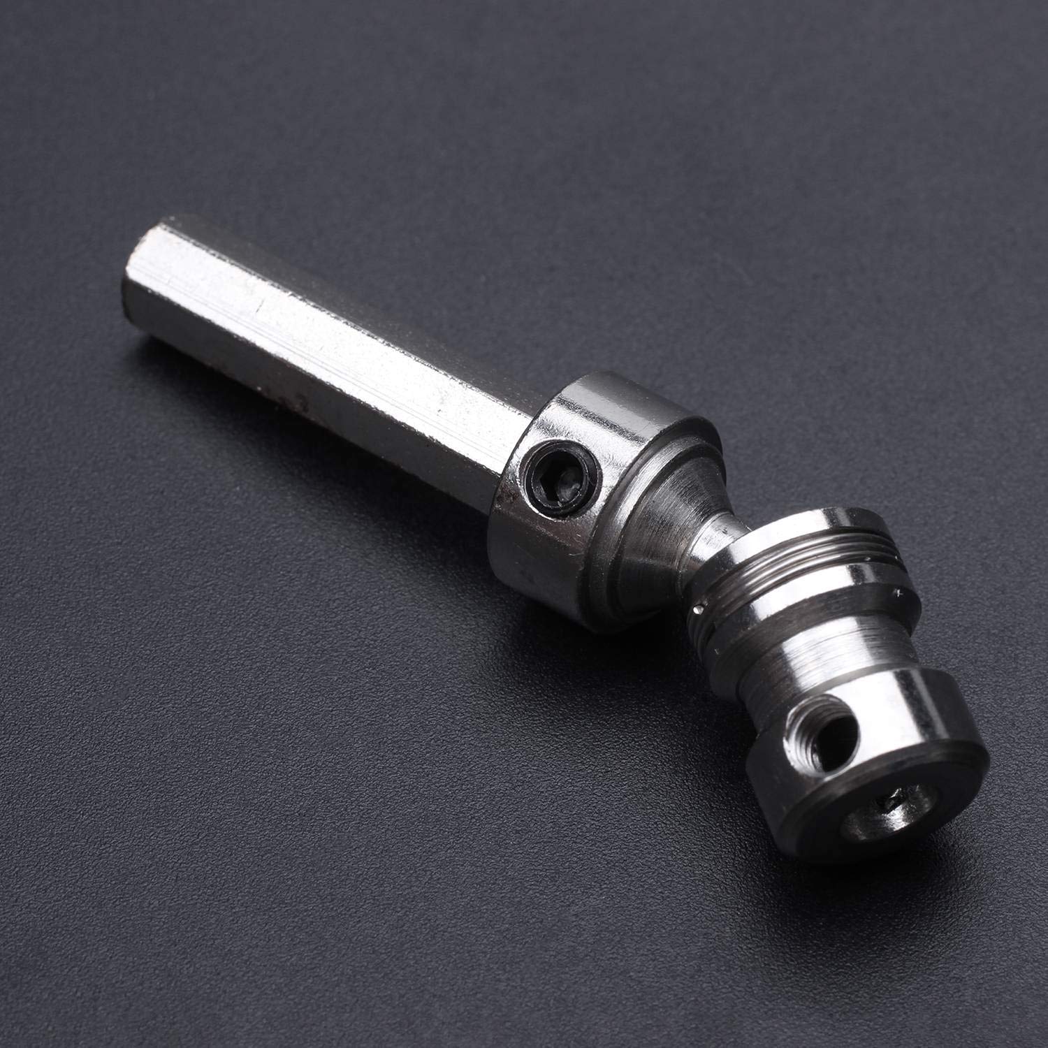 1Pcs Albero di Trasmissione Centrale Posteriore in Metallo Albero di Trasmissione CVD per 1:12 12428 12423 RC Car Short Course Desert Buggy off-Road Argento