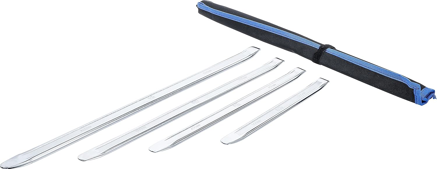 BGS 1548 Tyre Lever Set, Silver/Black, Set of 4 Pieces : Automotive