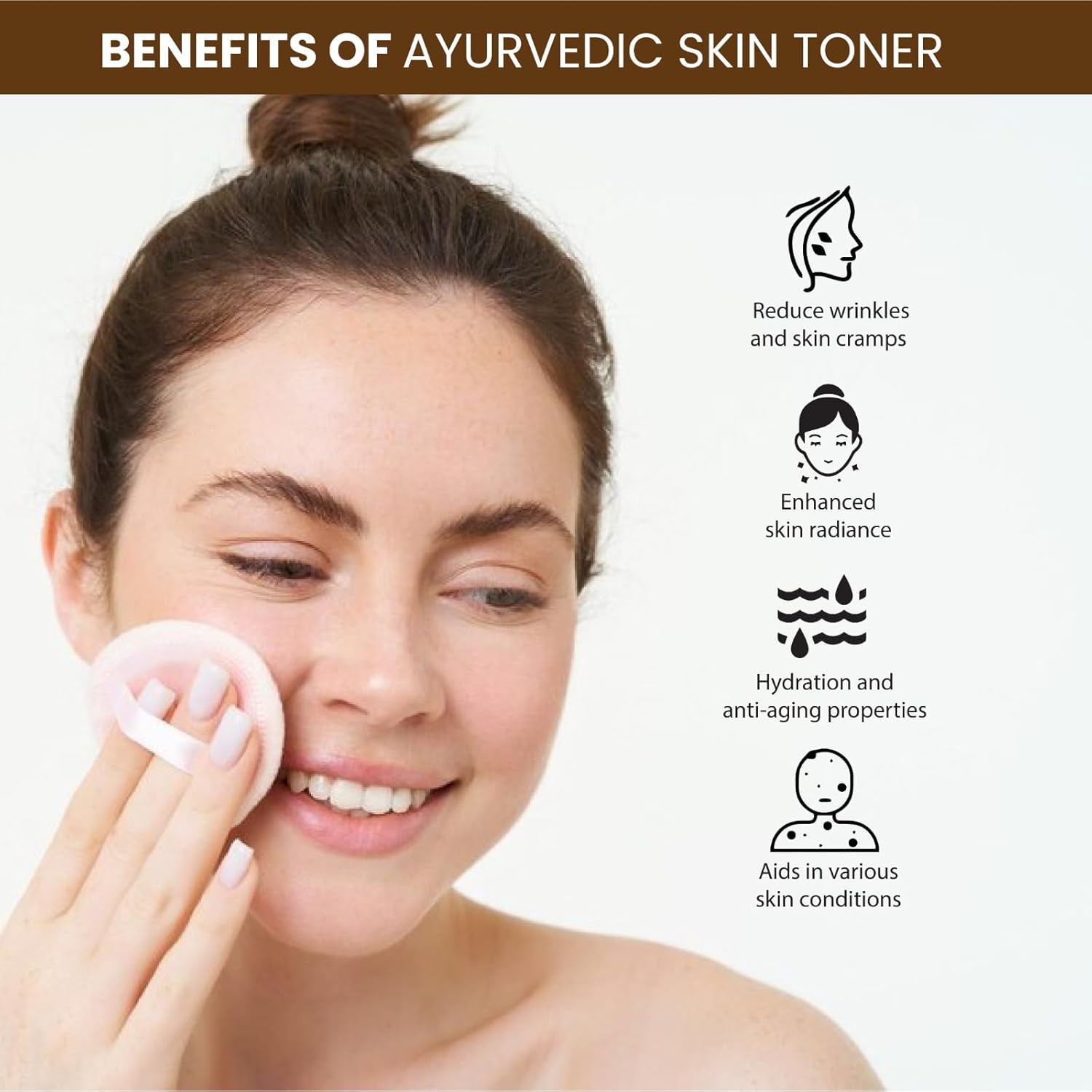 Cleanse Ayurveda Skin Toner with Green Tea & Aloe Vera for Wrinkles & Fine Lines, Radiating Face Toner for Women & Men, for All Skin Types, 1.7 Fl Oz