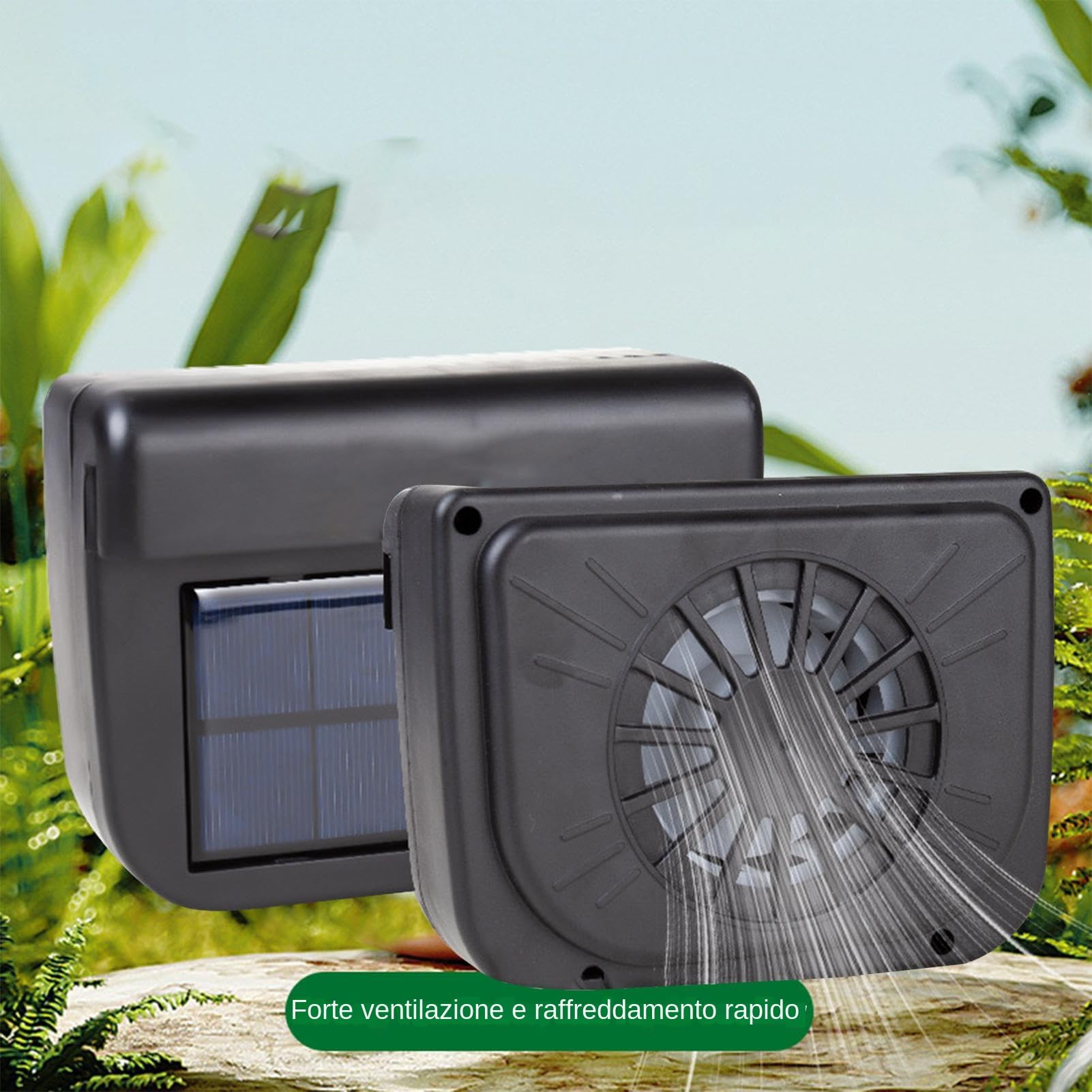 Ventola di raffreddamento auto multiuso - ventola solare | Ventola di sfiato finestre di auto con durata, ventola del finestrino con ventola solare, ventola sfiato finestre auto a rotazione rapida con