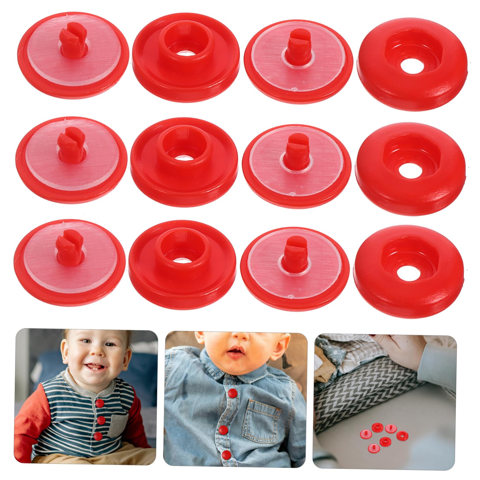 SEWACC 400sätze Nähfreie Druckknöpfe Kunststoff Für Kleidung Für Babybekleidung Röcke Jacken Und Praktische Lösungen Für Kreative Bastelprojekte