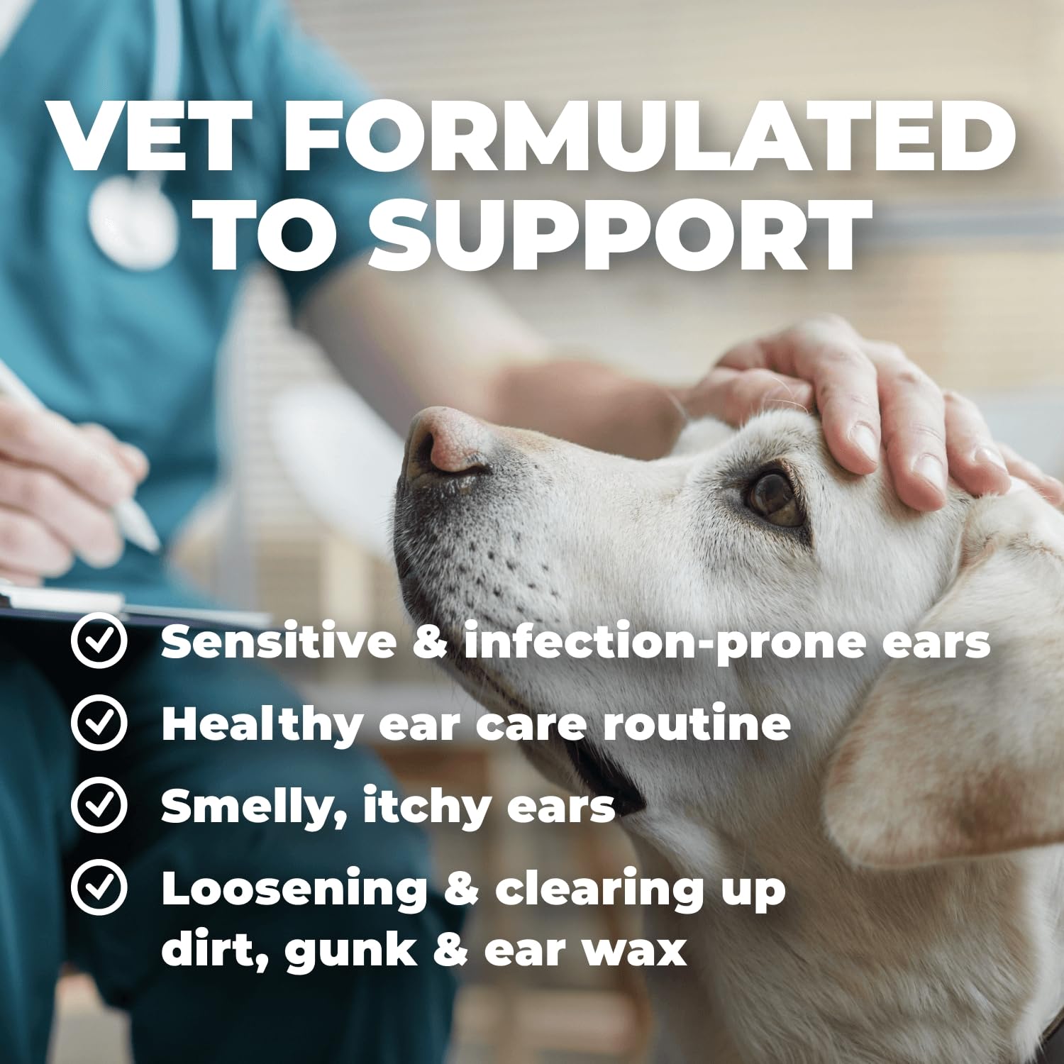 Mighty Petz Dog Ear Cleaner – Gentle Pet Ear Wash for Routine Ear Hygiene For Dogs and Cats 8 oz - image 2