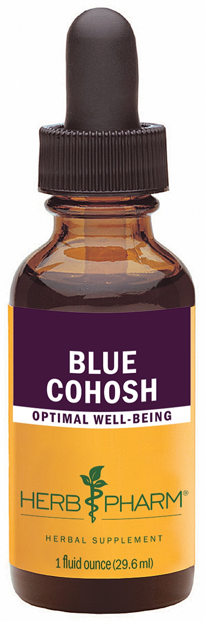 Herb Pharm Extrato líquido de cohosh-azul (Caulophyllum thalictroides), orgânico certificado, 30 mL