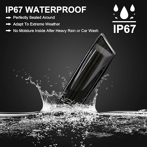 Miniatura 5 de Aexploer Luces de marcador laterales LED compatibles con G35 2D Coupe 2003-2007Skyline V35 Coupe 2002-2007, luces de marcador de parachoques