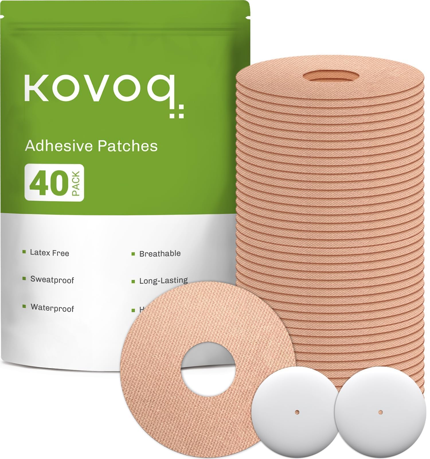 Amazon | KOVOQ 40枚パック 粘着パッチ Libre 2 & Lingo、Medtronic